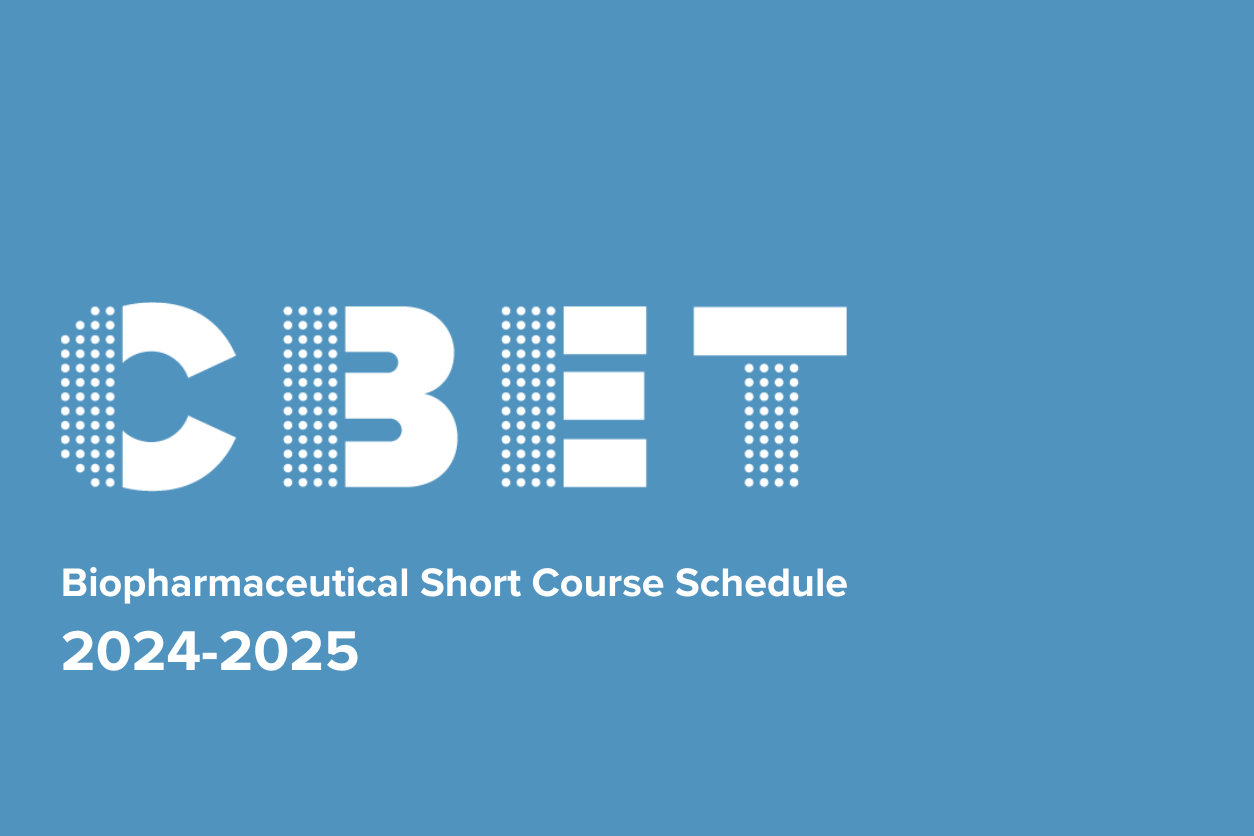 Biopharmaceutical Short Course Schedule